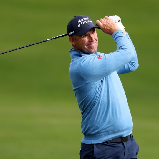 BMW PGA Championship 2025 - Previews VIRGINIA WATER, ENGLAND - SEPTEMBER 10: Padraig Harrington of Ireland plays a shot during the Pro-Am ahead of the BMW PGA Championship 2025 at Wentworth Golf Club on September 10, 2025 in Virginia Water, England. (Photo by Warren Little/Getty Images)