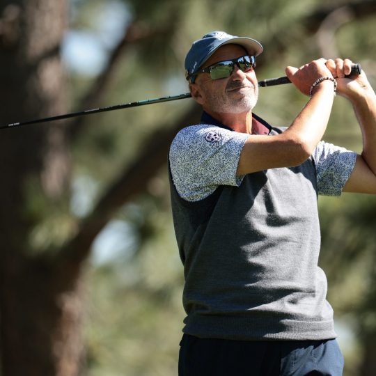 U.S. Senior Open Championship 2025 - Round One COLORADO SPRINGS, COLORADO - JUNE 26: Rocco Mediate of the United States hits a tee shot on the sixth hole during the first round of the U.S. Senior Open Championship 2025 at Broadmoor Golf Club on June 26, 2025 in Colorado Springs, Colorado. (Photo by Andrew Wevers/Getty Images)