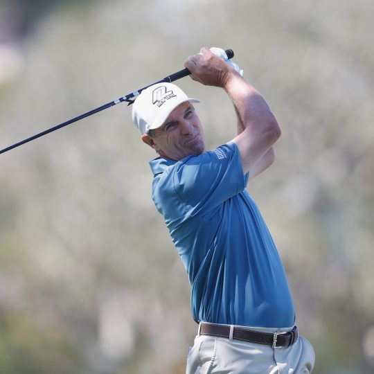 PURE Insurance Championship 2025 - Final Round PEBBLE BEACH, CALIFORNIA - SEPTEMBER 21: Steven Alker of New Zealand plays a tee shot on the 2nd hole during the final round of the PURE Insurance Championship 2025 at Pebble Beach Golf Links on September 21, 2025 in Pebble Beach, California. (Photo by Lachlan Cunningham/Getty Images)